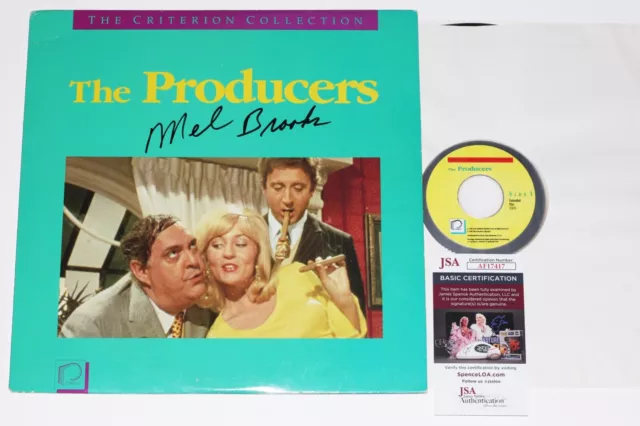 MEL BROOKS Hand Signed THE PRODUCERS Laserdisc + JSA COA autograph