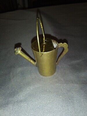 Old World Brass Vintage Miniature solid brass dollhouse Watering Can
