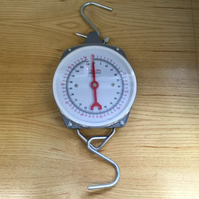 Q Dos 50kg 110lb Specimen Weigh Scales Carp Coarse Fishing Weighing Dial Scale 3