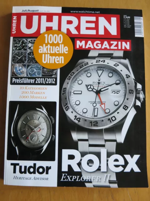 UHREN-MAGAZIN Nr 7/8  2011 Preisführer Uhren Zeitschrift Uhrenheft
