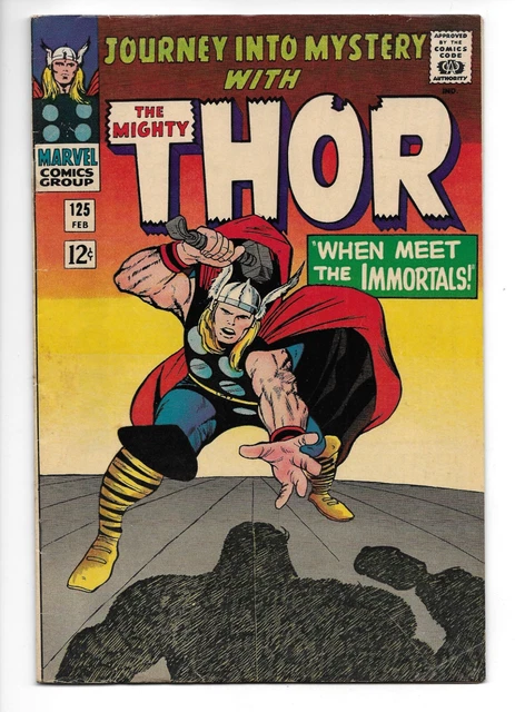 Journey Into Mystery W/The Mighty Thor #125 Marvel Comics Silver Age Last Issue!