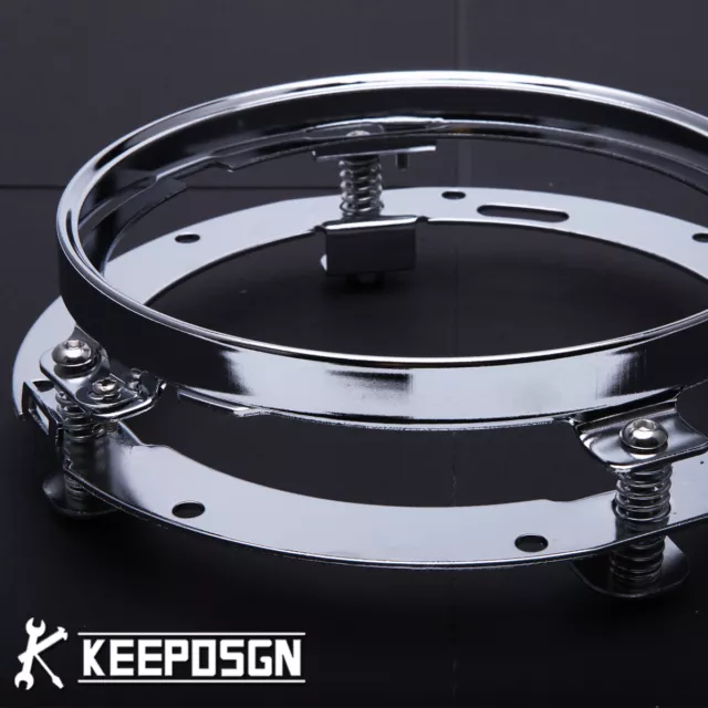 Staffa di taglio anello fari rotondi moto 7" per Harley FLHTK FXFBS FLHTCU