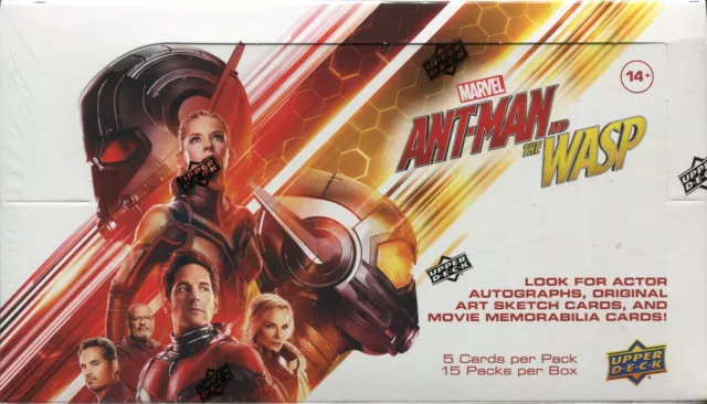 Upper Deck Marvel Ant-Man And The Wasp Factory Sealed Trading Card Hobby Box