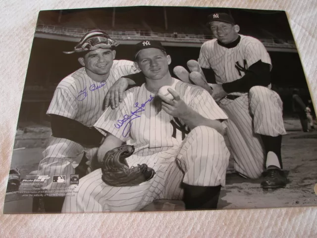 Yogi Berra & Whitey Ford Autograph / Signed 16 x 20 photo New York Yankees