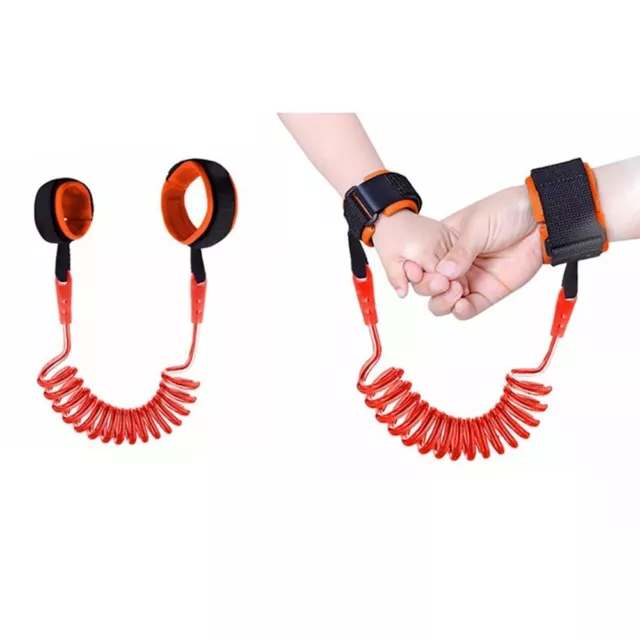 Laisse Enfant Orange Bracelet Cordon Anti perte Sécurité Bébé Enfant Attache Poi