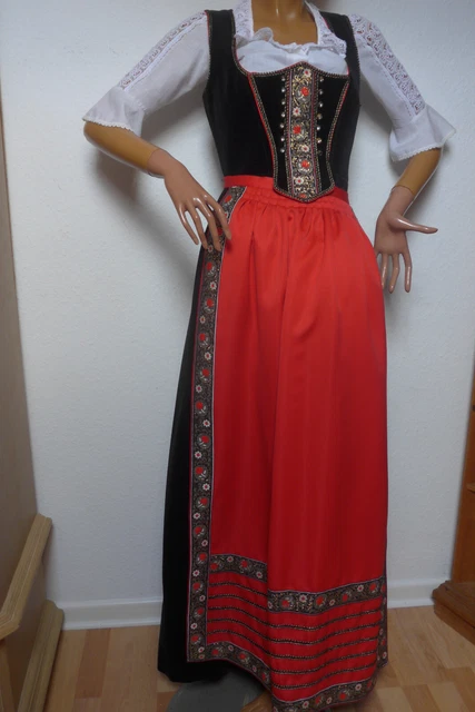Authentisches Dirndl Kleid Mit Schürze - Traditionelles Oktoberfest Outfit