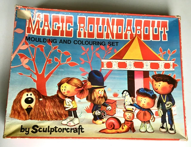 Magic Rondabout VERY RARE 1967 Magic Roundabout Moulding and Colouring Set ...