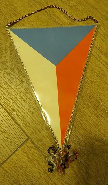 PENNANT VINTAGE REPUBBLICA Federale Ceca e Slovacca ČSFR Federazione di