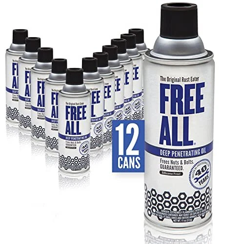 Free All Deep Penetrating Oil Rust Remover, Loosen Rusty Nuts & Bolts, Screws...