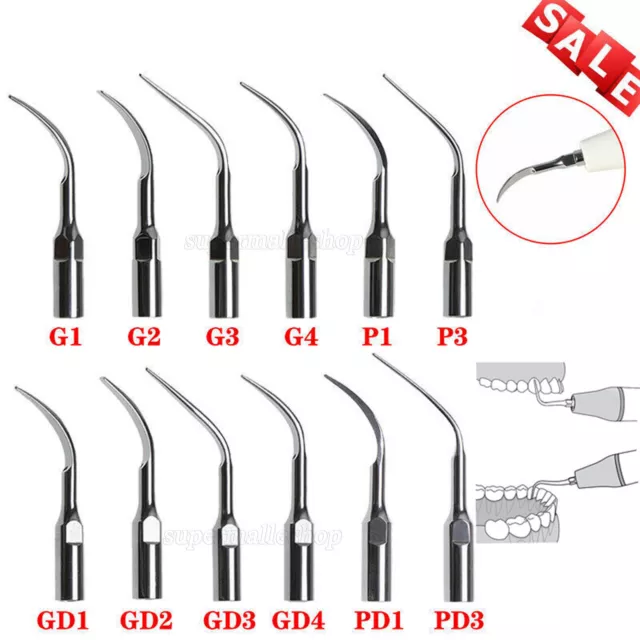 5x Dental Ultrasonic Piezo Scaler Tips fit Woodpecker EMS DTE SATELEC Handpiece