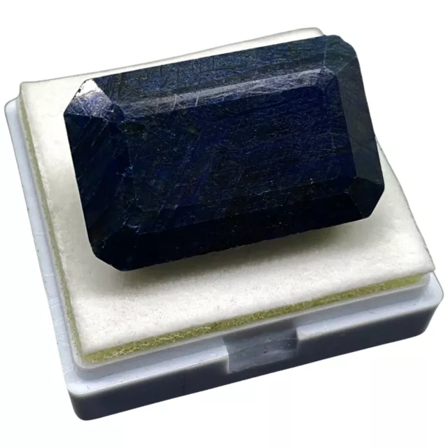 170.45 Cts Natural Blue Sapphire Octagon Cut Huge Pendant Size Loose Gemstone