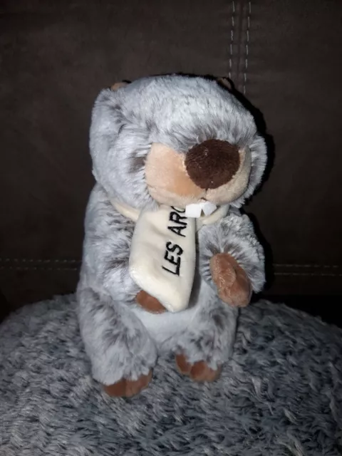 DDB/Peluche Doudou Marmotte Tres Douce Écharpe Les Arcs Creations DANI