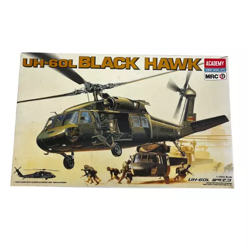 Academy UH 60L Black Hawk Model Kit Scale 1:35 No. 2192 Boxed Charity