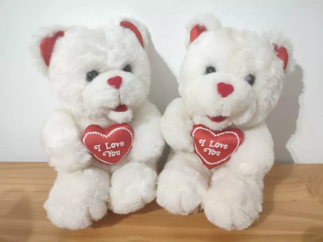 ORSACCHIOTTO WOOLWORTHS SAN Valentino - I Love You - cuore vintage 9  giocattolo morbido x 2 EUR 14,04 - PicClick IT