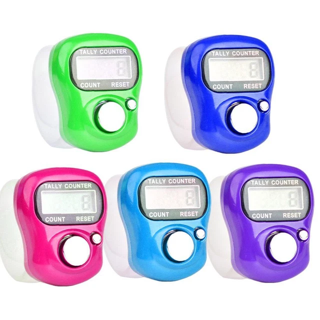 Anelli Mani Elettronici LCD Digitali Digitali Contatore Maglia Bella Fila X3H9
