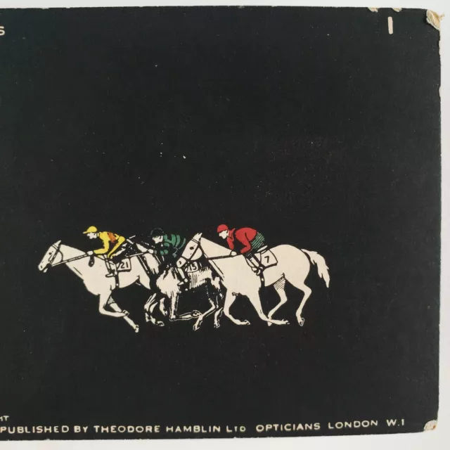Horse Racing Jockey Riders Stereoview 1920s Theodore Hamblin Eye Training H1250