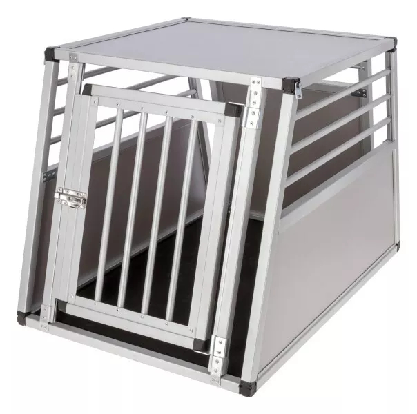 Kerbl Alu Transportbox Barry, Hundebox, 77 cm x 55 cm x 50 cm, stabil, TOP 3