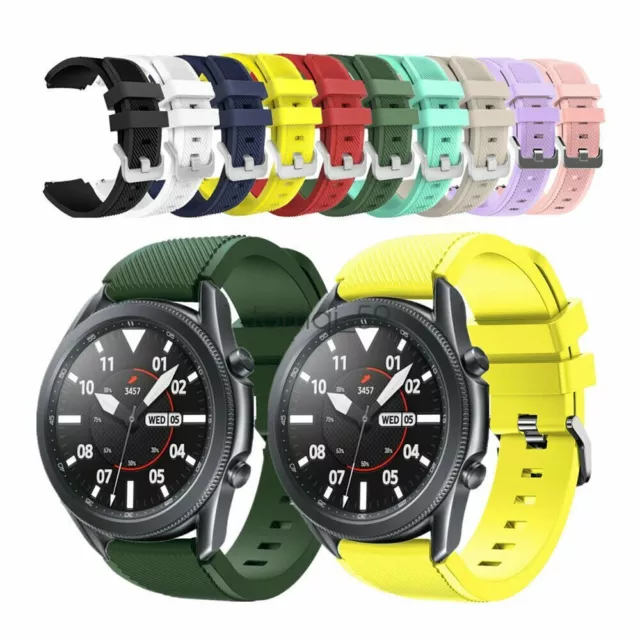 Silicone Bracelet Strap Replacement Watch Band For Samsung Galaxy Watch 46mm