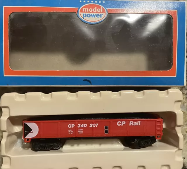 Model Power 40’ Gondola Car Canadian Pacific Cp Rail Ho Scale Brand New