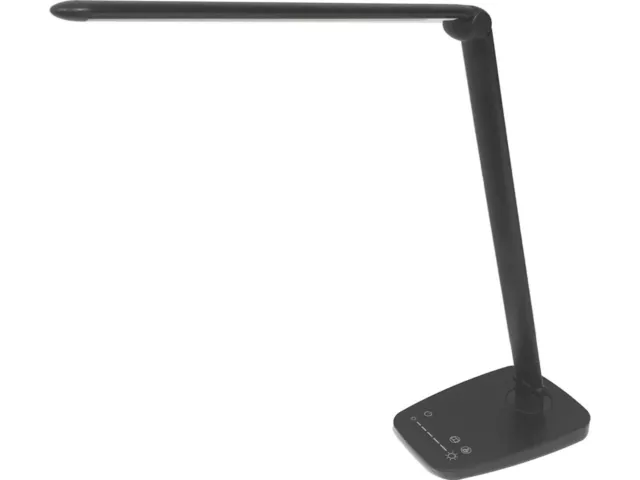 Unilux LED Schreibtischleuchte Twistled schwarz, dimmbar, USB Ladefunktion, falt