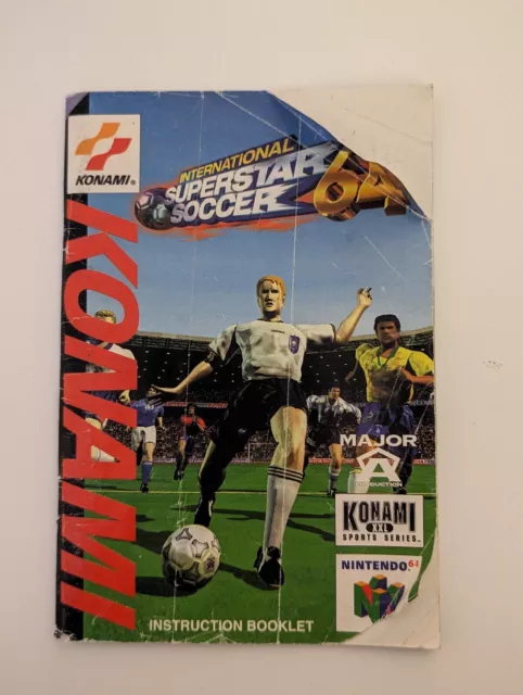 International Superstar Soccer 64. N64. Box, Instructions