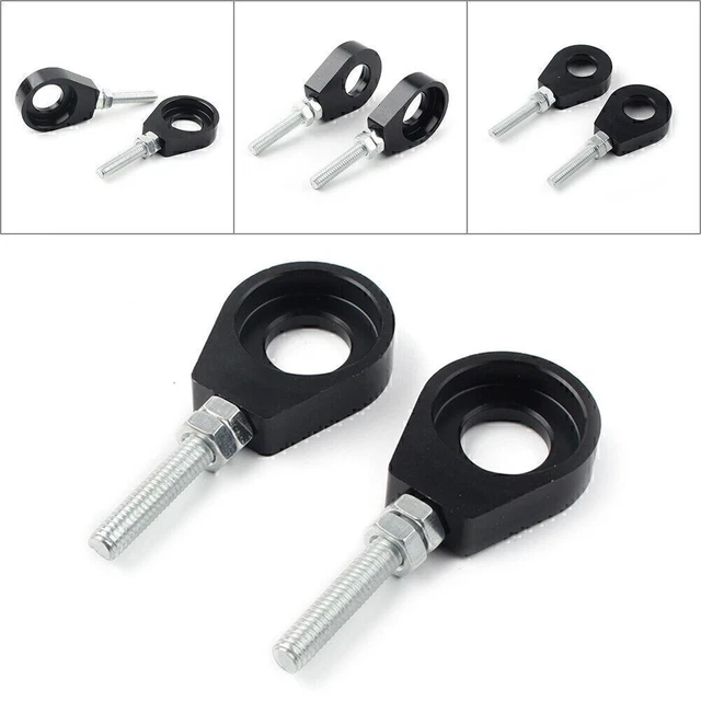 15mm Chain Adjuster Tensioner Block for Dirt Bike Quad ATV CRF50 SSR Black 2 Pcs