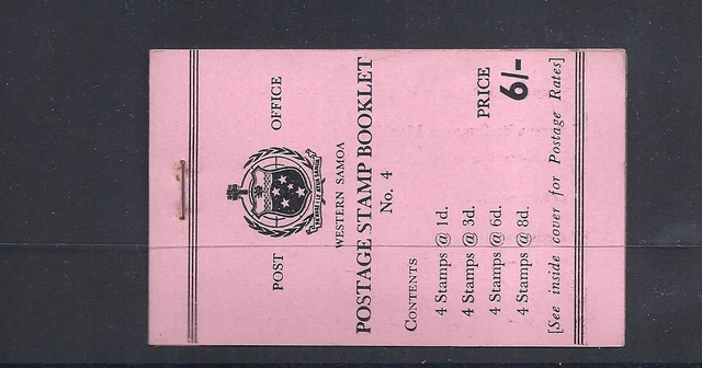 Samoa 1962-4 Broschüre Sg SB9 VF Nh