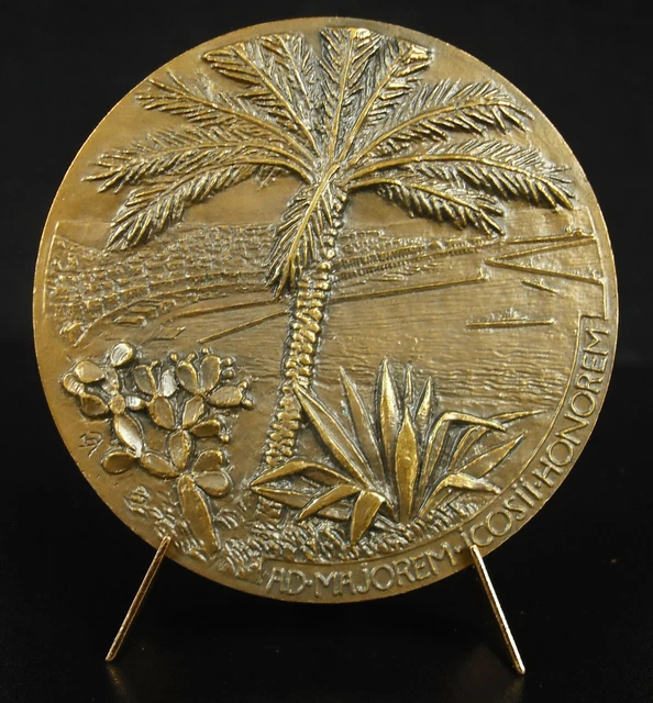 Médaille Albert Sézary Algerie vue du port d'Alger dermatologist syphilogismedal