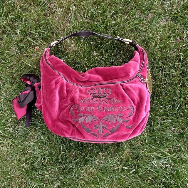 RARE Y2K Juicy Couture Velour Hobo Bag Purse RARE Y2K Juicy Couture Velour Hobo Bag Purse