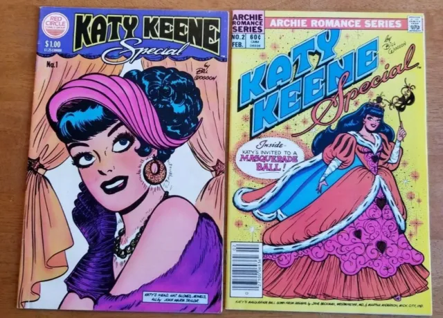 Red Circle Comics KATY KEENE Special #1 & #2 1983 Great shape lot of (2)