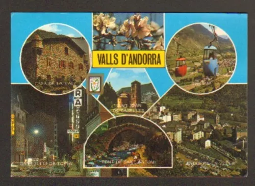 Valls Andorra (Andorre) Villas , Eglise & Montagne 1983