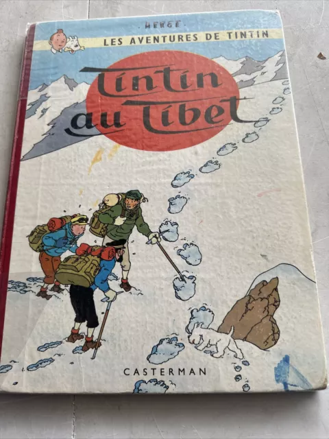 Tintin au Tibet - EO française 4ème plat B29 - 1960 - Rare Bon État Voir Photos