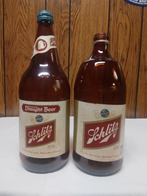 2 Quart Schlitz Beer Wi Bottles Milwaukee Wisconsin