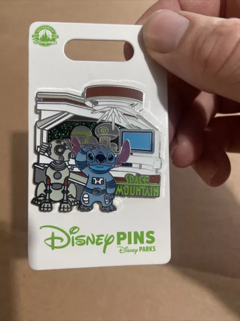 Walt Disney World Magic Kingdom Stitch and RCA Robot Dog Space Mountain Pin