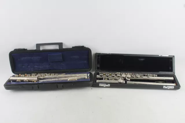 Vintage Flute Hernals Made In Tokya MW 79048 Untested w/ Hardcase x 2