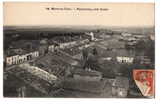 CPA 54 - MARS LA TOUR (Meurthe and Moselle) 58. Panorama, west side. pub Hanauer