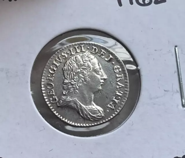 1762 Great Britain 3 Pence - Silver