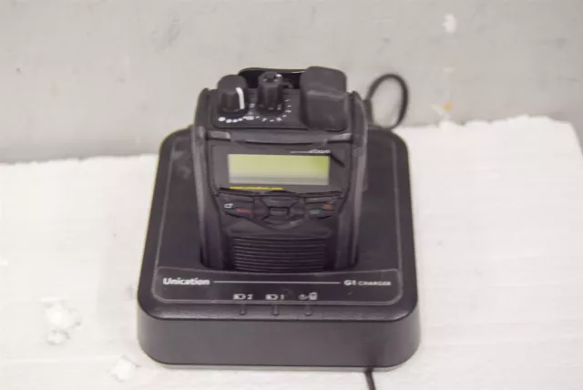 Unication G1 AG185BX1 148-164MHz VHF Stored Voice Fire EMS Pager w Charger #1