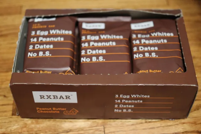 15 count of Rxbar Protein Bar Chocolate Peanut Butter, 1.83 Oz