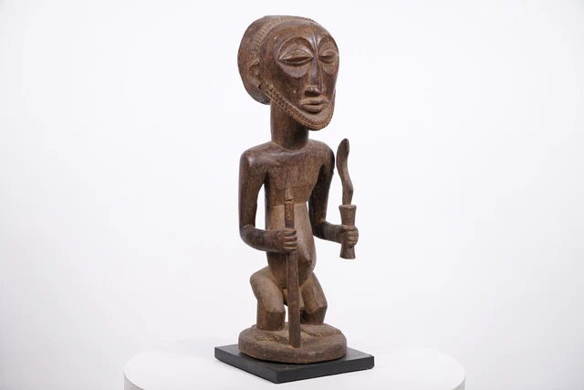 Luba/Hemba Male Figure on Base 24.25" - DR Congo