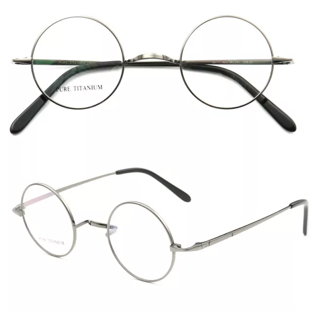 Retro Lennon Eyeglasses Frames Men Women Titanium Full Rim Round Vintage Glasses