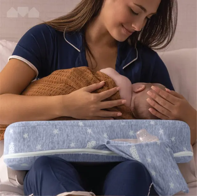 Premium Nursing Pillow for Breastfeeding, Memory Foam and Machine Wash
