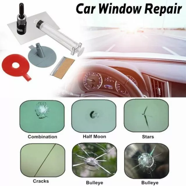 Kit de réparation de pare-brise Kit de réparation de verre fissuré Quick  Fix Auto Glass Windshield Crack Chip Scratch Restore Repair Tool Set