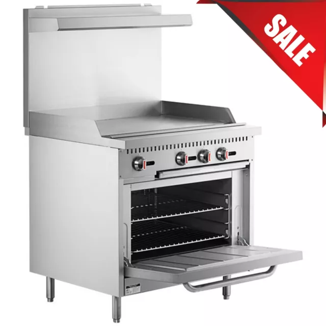 PICK YOUR FUEL TYPE 36" Range with 36" Griddle and 1 Standard Oven - 90,000 BTU