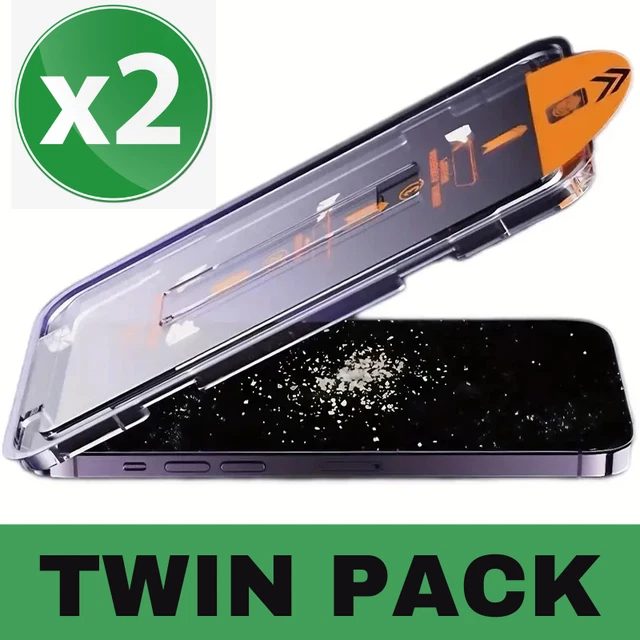 2-Pack Tempered Glass Screen Protector For IPhone 11 To 17 Series - Full Coverage