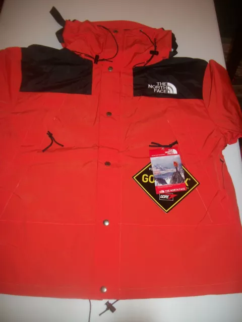 The North Face Gore-Tex 1990 Men's Mountain Jacket,  Orange-Black,  Sizes  L, XL