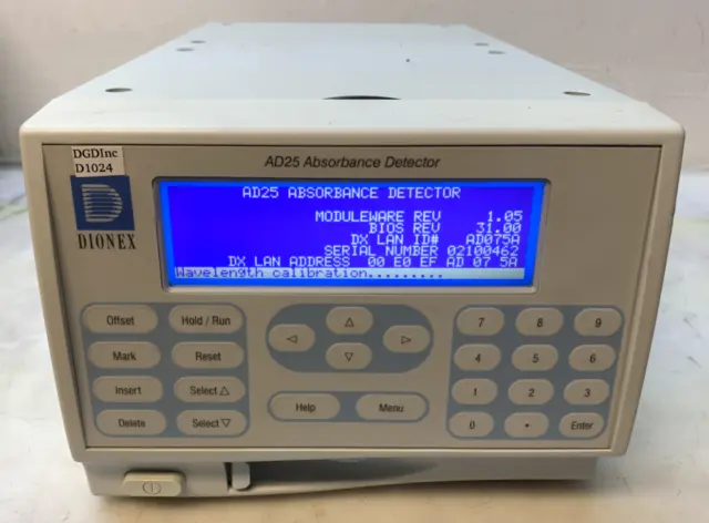 Dionex AD25 Absorbance Detector - Powers On - Read Ad - D1024