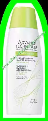 Hair Anti-Dandruff Shampoo & Conditioner Advance Techniques 2-in-1 (12 oz.)