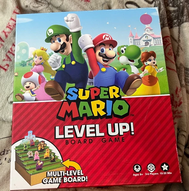 SUPER MARIO LEVEL Up! Board Game by USAopoly Complete Game Mario Peach ...