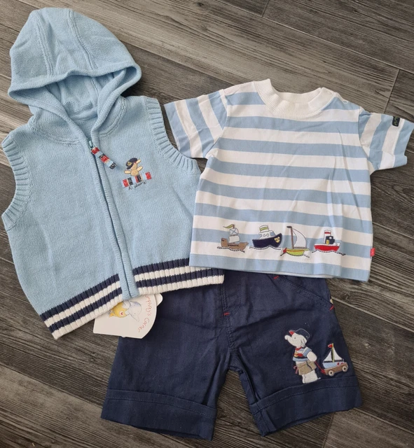 Bnwot Humphreys Corner Humphrey Goes Fishing Short Set 3-6 Months Summer Gift